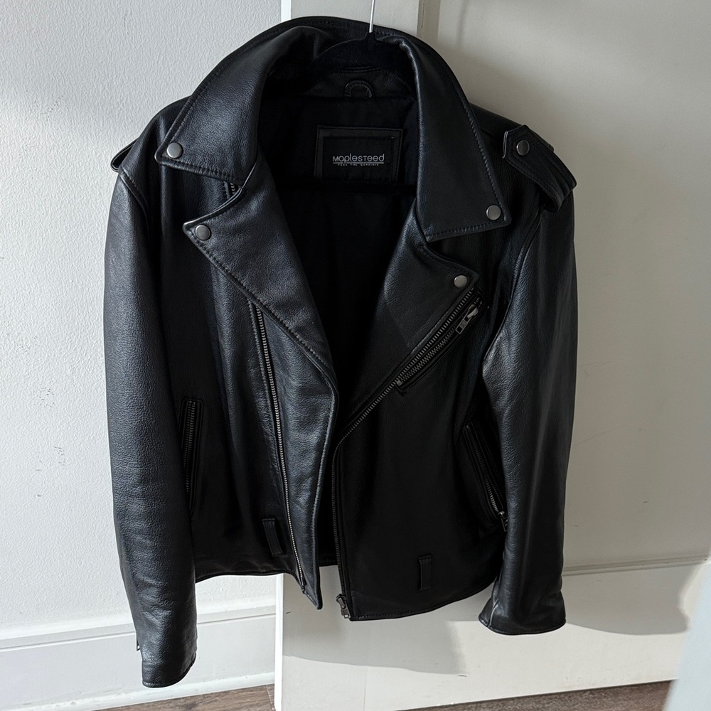 Leather Classic Black Biker Jacket